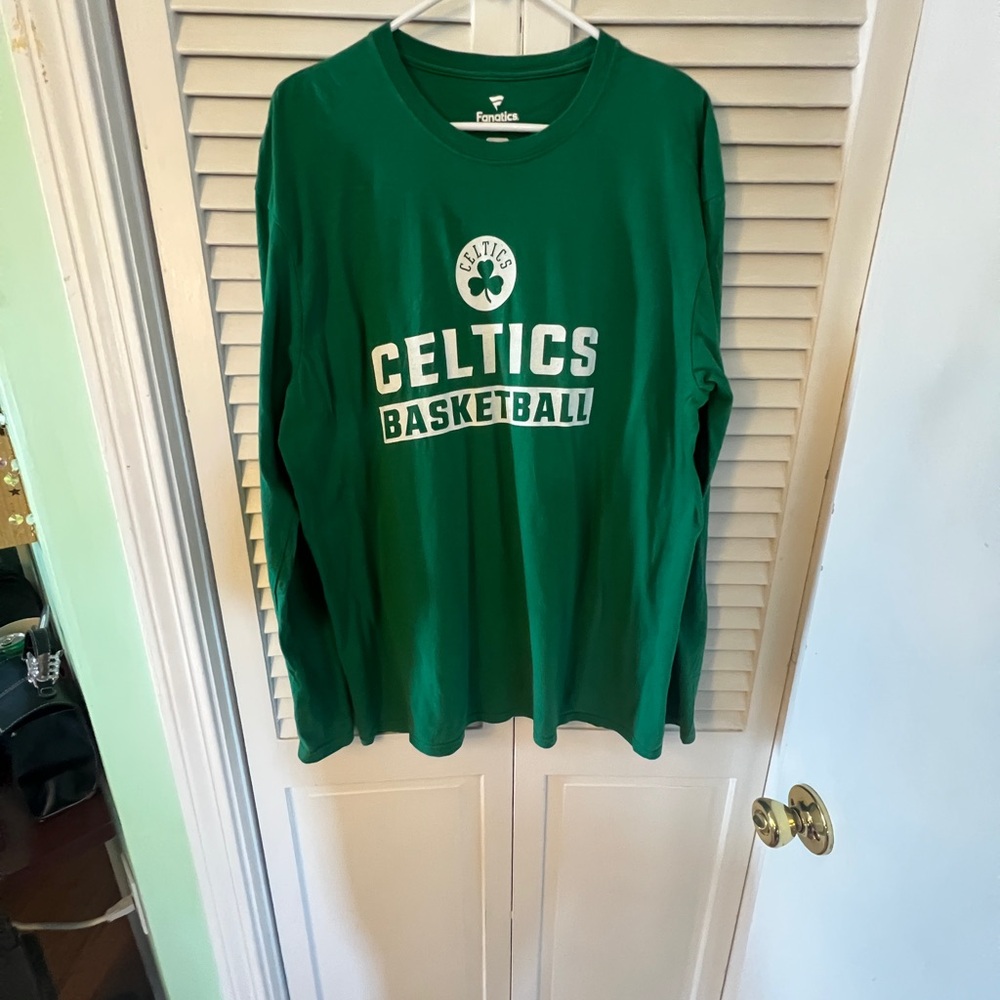 Fanatics Green Long Sleeve Shirt